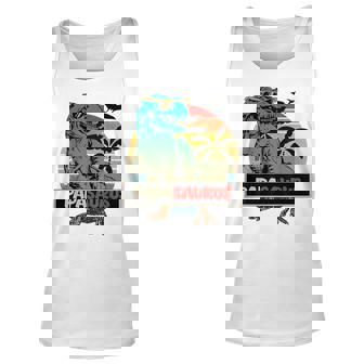 Matching Papasaurus Trex Fathers Day Grandpa Dad Tank Top | Mazezy
