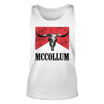 Mccollum Bull Skull Cute For Country Music Lover Tank Top | Mazezy