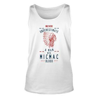 Micmac Native American Indian Man Never Underestimate Native American Tank Top | Mazezy