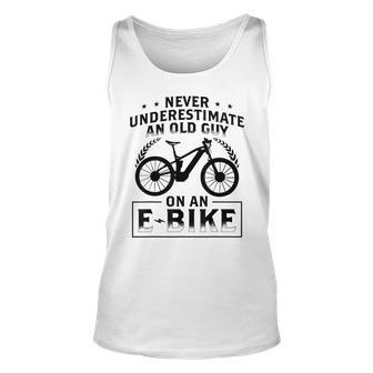 Mountain Bike Ebike Biker Dad Grandpa Cyclist Ebike Tank Top | Mazezy DE