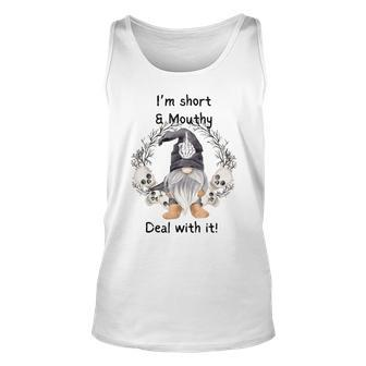 Im Short And Mouth Deal With It Gomes Ghost Halloween Unisex Tank Top - Seseable