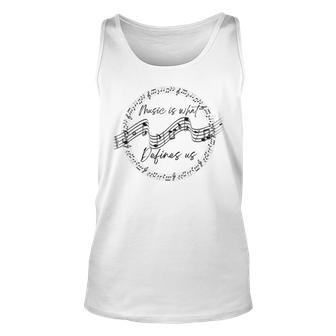 Music Is What Defines Us Unisex Tank Top - Thegiftio UK