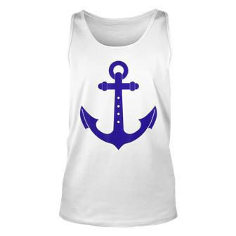 Nautical Anchor Cute Design For Sailors Boaters & Yachting Unisex Tank Top | Mazezy