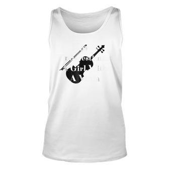 Never Underestimate A Girl With A Viola Unisex Tank Top | Mazezy