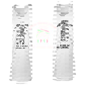 Never Underestimate An Italian Girl Woman Italy Flag Meme Unisex Tank Top - Seseable