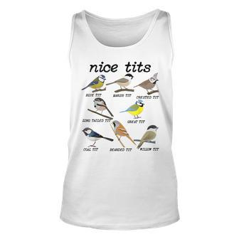 Nice Tits Bird Watching Tit Birds Birdwatche For Bird Lovers Tank Top | Mazezy