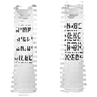 No More Silence End Gun Violence Unisex Tank Top - Thegiftio