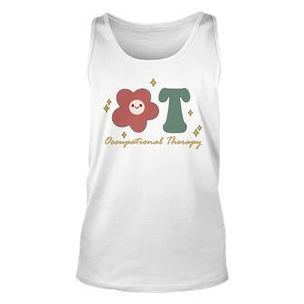 Occupational Therapy -Ot Therapist Ot Month Groovy Retro Unisex Tank Top | Mazezy