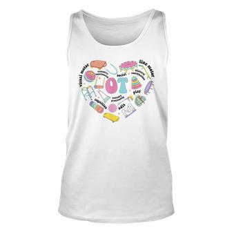 Occupational Therapy Pediatric Therapist Assistant Ot Month Unisex Tank Top - Monsterry DE