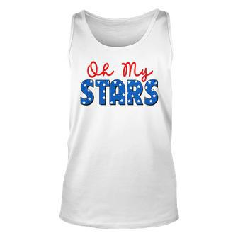 Oh My Stars 4Th Of July Independence Memorial Day Patriotic Unisex Tank Top | Mazezy