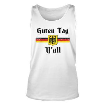 Oktoberfest German Flag Eagle Prost Guten Tag Y'all Fun Tank Top | Mazezy