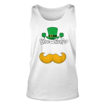 One Lucky Poppy Irish Proud Dad Grandpa St Patricks Day Tank Top | Mazezy