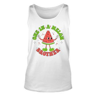 One In A Melon Brother Cool Summer Watermelon Matchin Tank Top | Mazezy
