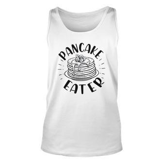 Pancake Eater Dad Son Matching Family Fathers Day Unisex Tank Top | Mazezy