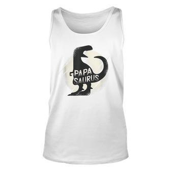 Papasaurus Papa Dinosaur Fathers Day Gifts For Daddy Unisex Tank Top | Mazezy DE
