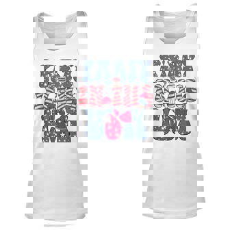 Party In The Usa 4Th Of July Patriotic Groovy American Flag Unisex Tank Top - Thegiftio