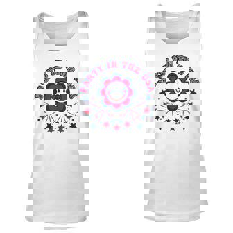 Party In The Usa Groovy Design 4Th Of July Usa Funny Gifts Unisex Tank Top | Mazezy