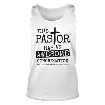 This Pastor Has An Awesome Congregation Tank Top - Seseable