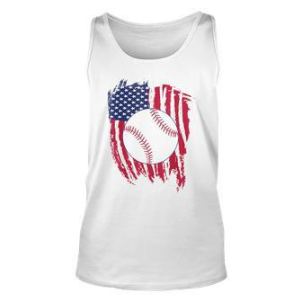 Patriotic Baseball 4Th Of July Men Usa American Flag Boys Patriotic Tank Top | Mazezy