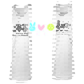 Peace Love Pickleball Court Play Loves Pickleball Pickleball Tank Top | Mazezy