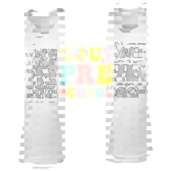 Peace Out Preschool Retro Graduation Last Day Of School Unisex Tank Top | Mazezy
