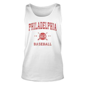 Philadelphia Vintage Philly Baseball Throwback Retro Tank Top | Mazezy