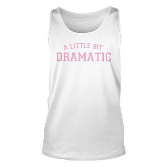 Pink Preppy Aesthetic Cute Sassy Y2k A Little Bit Dramatic Tank Top - Seseable