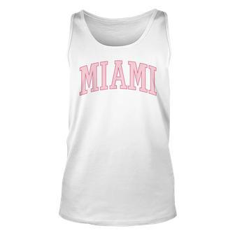 Preppy Miami Cute Pink Unisex Tank Top - Monsterry