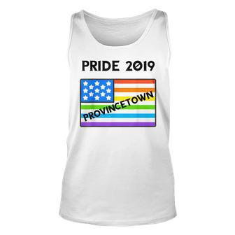 Pride 2019 Provincetown With American Flag Unisex Tank Top | Mazezy