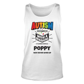 Proud Autism Poppy Quote Autistic Pride Awareness Saying Tank Top | Mazezy