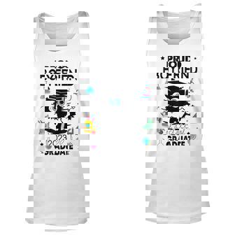 Proud Boyfriend Of A Class Of 2023 Graduate Funny Black Cat Unisex Tank Top | Mazezy