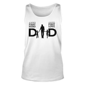 Proud Dad Of Twins Best Fathers Day Gift From Son Unisex Tank Top | Mazezy