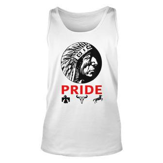 Proud Indigenous Native American Indian Chief Tribal Pride Unisex Tank Top | Mazezy
