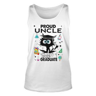 Proud Uncle Of A Class Of 2023 Graduate Cool Black Cat Tank Top | Mazezy