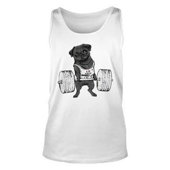 Pug Weightlifting - Mens Standard Unisex Tank Top - Monsterry