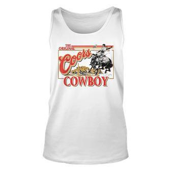 Punchy Cowboy Western Country Cattle Cowboy Cowgirl Rodeo Unisex Tank Top | Mazezy