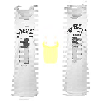 Purrito Funny Cat Pun Cat Lover Burrito Mexican Food Unisex Tank Top - Thegiftio