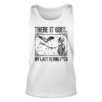 There It Goes My Last Flying F Skeletons Halloween Tank Top - Monsterry UK