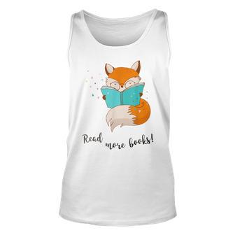 Read More Books Bookish Fox Bookish Gifts Gift For Women Unisex Tank Top - Thegiftio UK