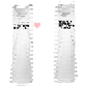 Red Heart I Love Ts Unisex Tank Top | Mazezy