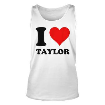 Red Heart I Love Taylor Tank Top