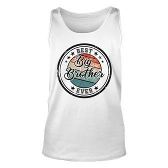 Retro Best Big Brother Ever Big Brother Unisex Tank Top - Seseable