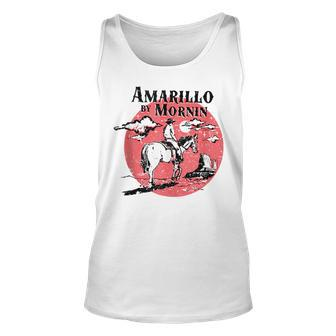 Retro Country Music Amarillo By Morning Western Cowboy Gift Unisex Tank Top - Seseable