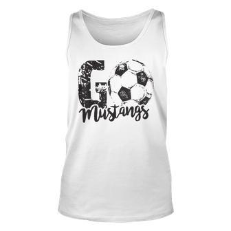 Retro Go Mustangs Football Cheer Fan School Tank Top - Thegiftio UK