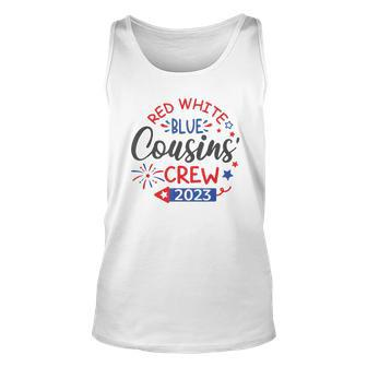 Retro Red White Blue Cousins Crew 2023 4Th Of July Kids Unisex Tank Top | Mazezy