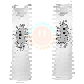 Retro Smile Face Pink Smile Face - Trendy Costume Unisex Tank Top - Seseable