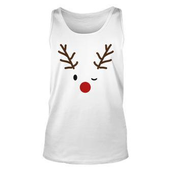 Rudolph The Red Nose Reindeer Holiday Unisex Tank Top - Thegiftio UK