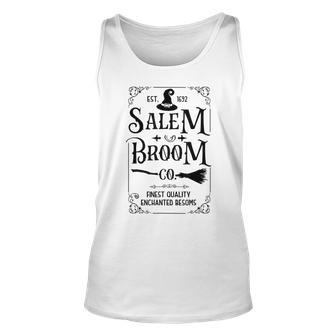 Salem Broom Co Est 1692 Witch Halloween Vintage Witchy Salem Tank Top | Mazezy
