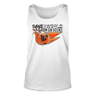 Save The World From Gun Violence Unisex Tank Top | Mazezy