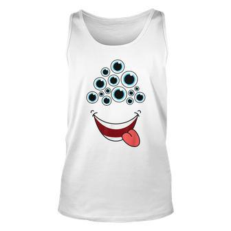 Scary Alien Monster Face Group Costume Birthday Halloween Unisex Tank Top | Mazezy